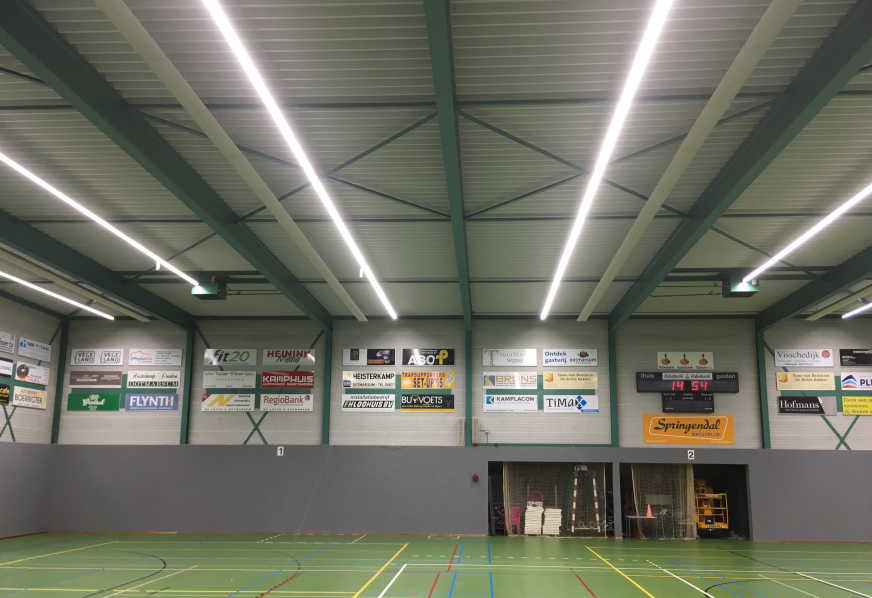 sport room indoor linear lighting project